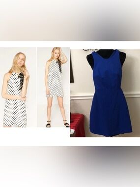 🦊3for1 price❤️😍Zara Black and White Polka Dot Dress